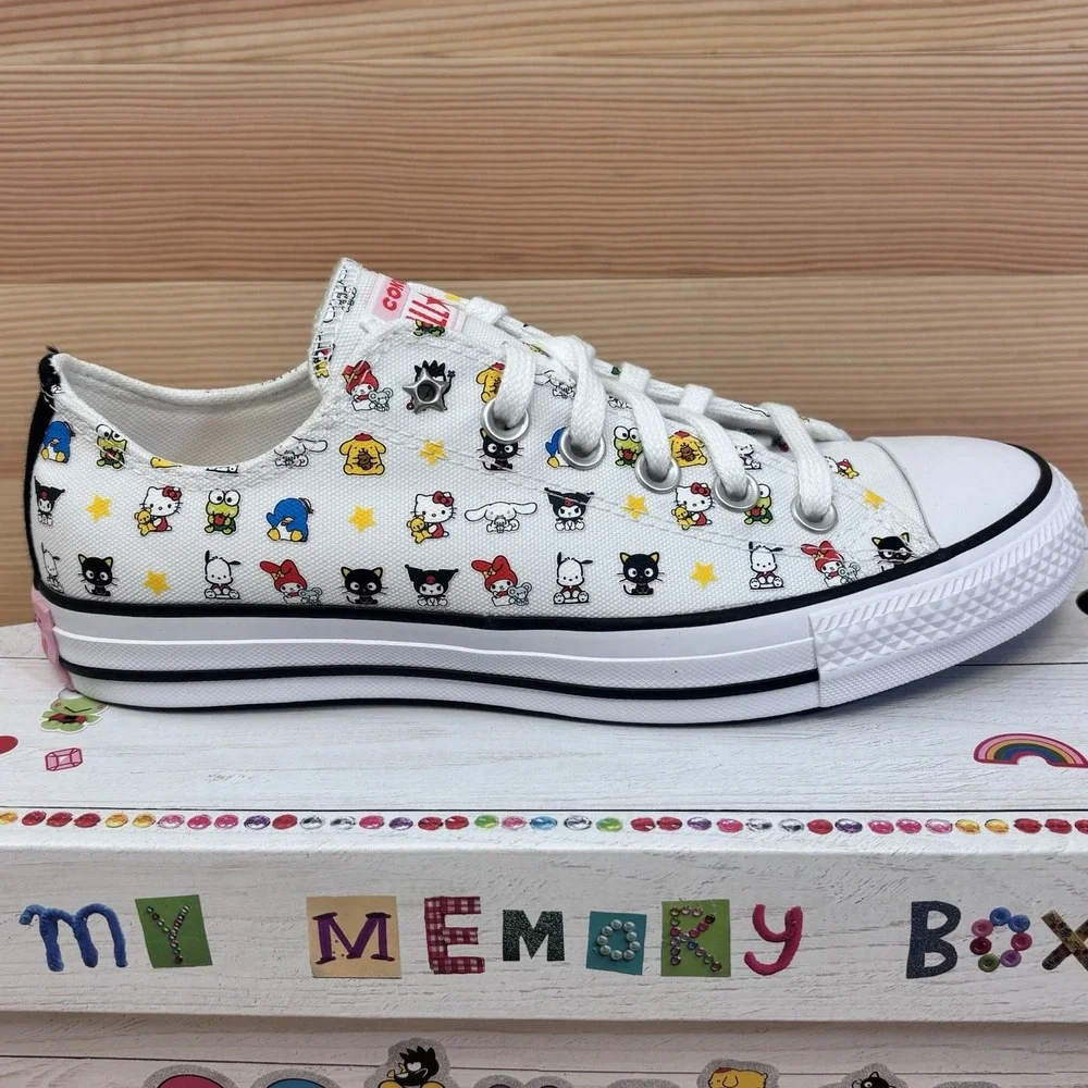 Converse HELLO KITTY And Friends Chuck Taylor White Low Sneakers Women's Sz 9